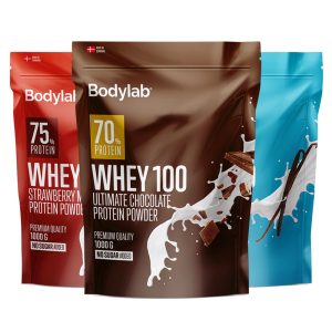Bodylab Whey 100 - Bland Selv (6x1 kg) - Proteinpulver