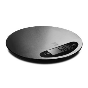 PRECISION - Digital køkkenvægt - Rustfrit stål - LED display - Max 5kg