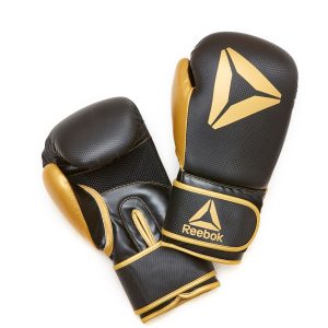 Reebok Retail Boxing Gloves 14OZ Gold/Black Boksehandsker