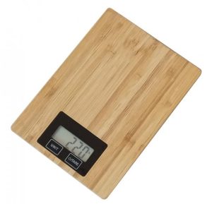 Omega digital køkkenvægt 1g - 5kg - Bambus