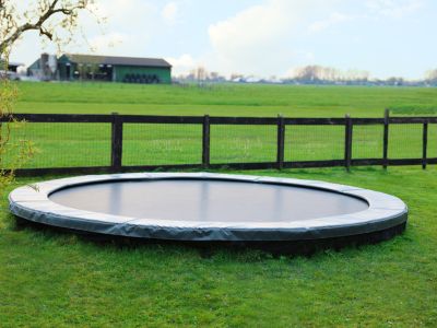 Trampolin til nedgravning tilbud