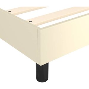 vidaXL Med Madras 90×200 cm Cremefarvet Kontinentalseng vidaXL Med Madras 90×200 cm Cremefarvet Kontinentalseng